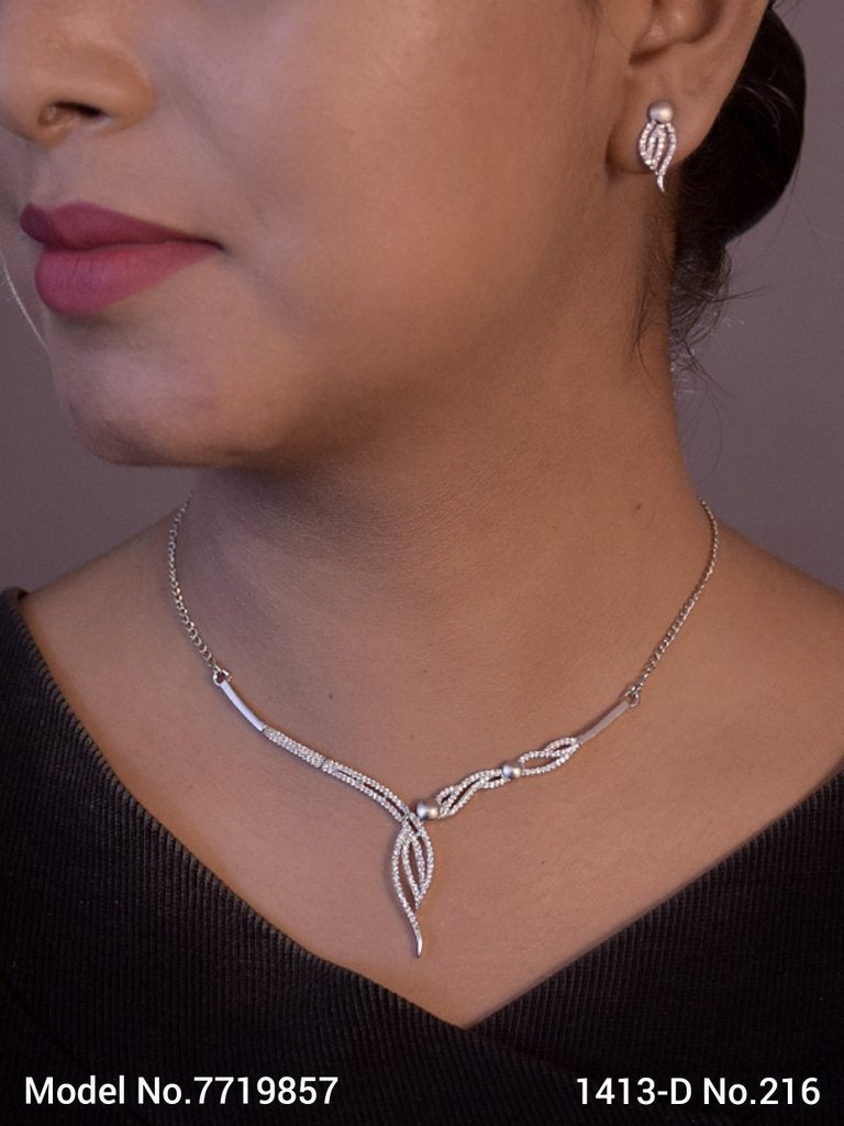 Original Cubic Zircon | Classic Necklace Set - Amaara World USA - SKU 7719857