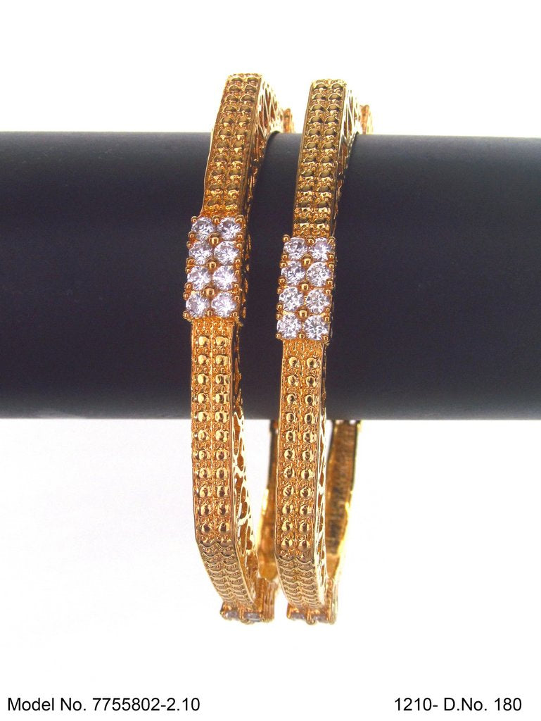 Crown Glow CZ Bangles - Amaara World USA - SKU 7755802