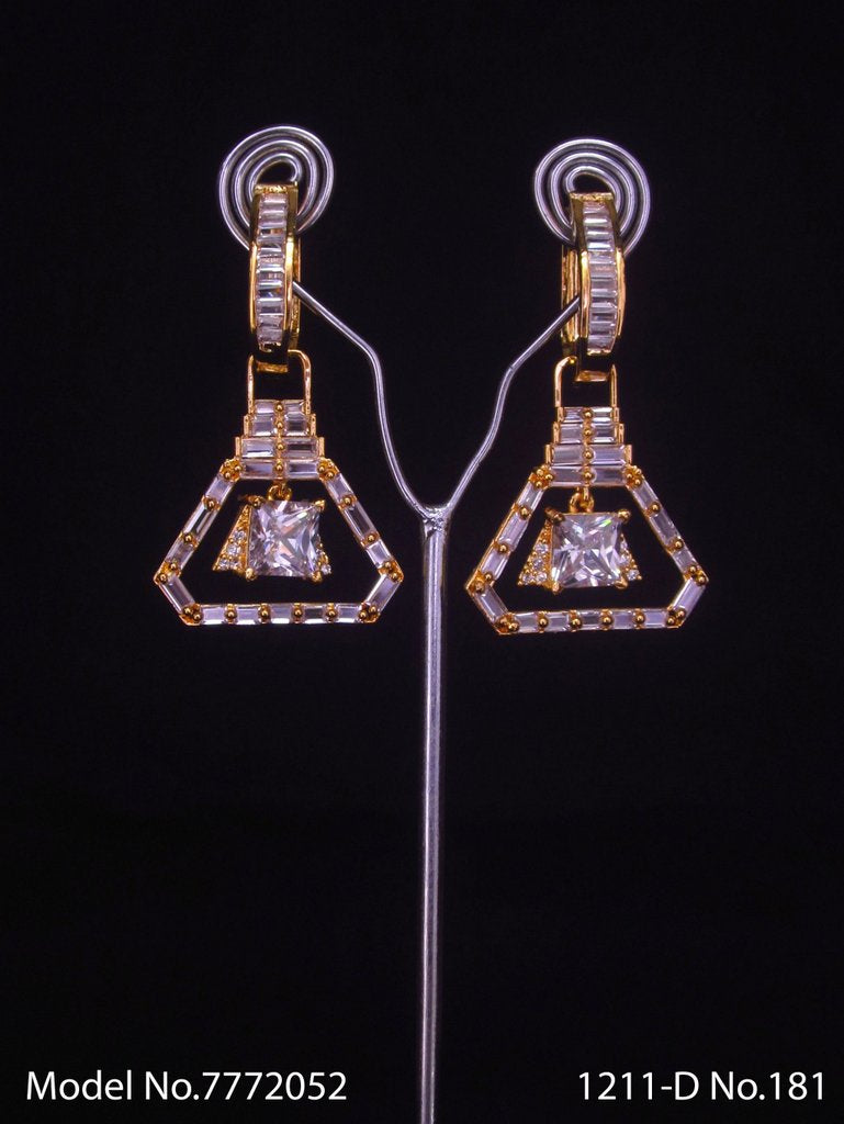 Imitation Jewelry | Cz Earrings - View A