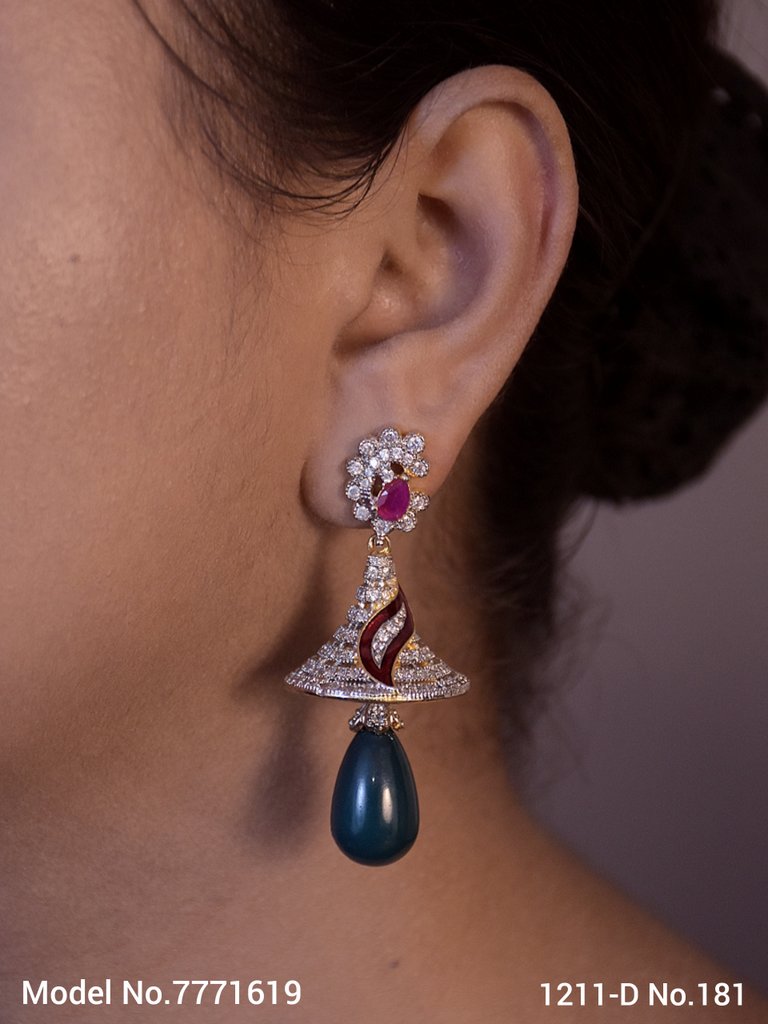 Diamond Replica Long Earrings - Amaara World