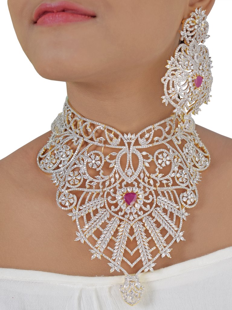 Choker Jewelry Set for Wedding Occasions - 7730939 - View 2