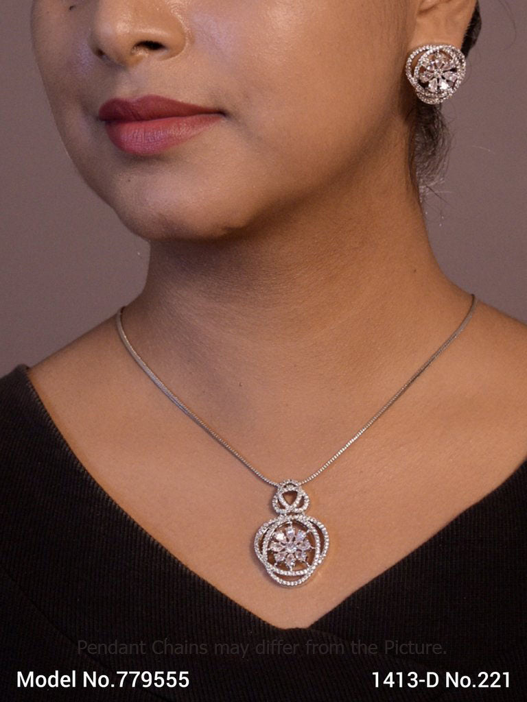 Cz Designer Pendants - Style 1 - Amaara World