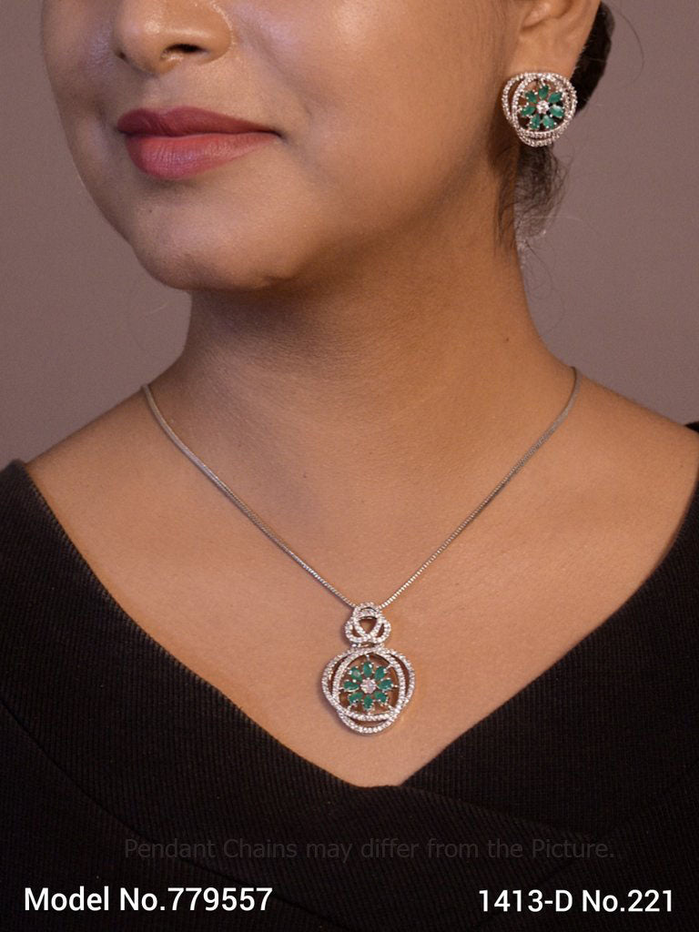 Cz Designer Pendants - Style 2 - Amaara World