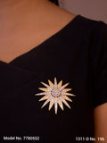 CZ Brooch - Style 1 - Amaara World