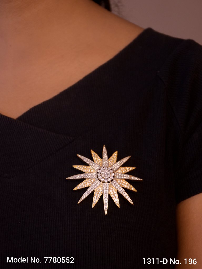 CZ Brooch - Style 1 - Amaara World