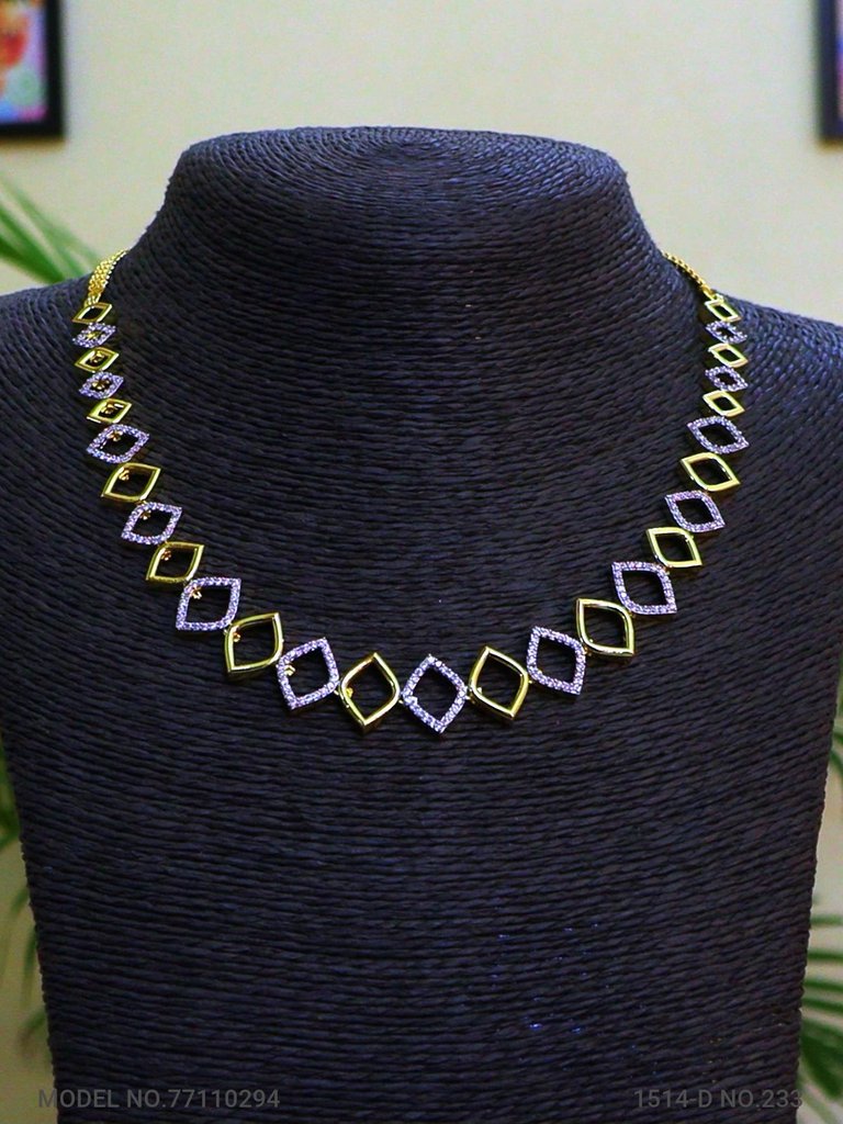 Made in India | Cz Necklace Set - View A