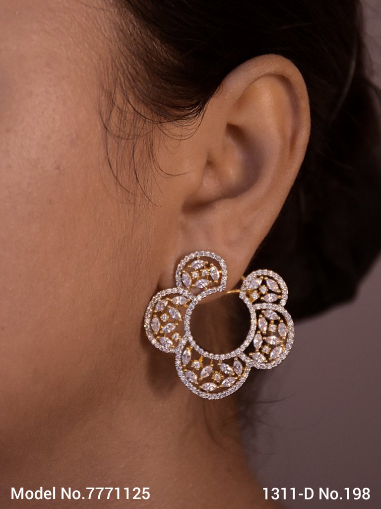 Imitation Jewelry | Cz Earrings - View A