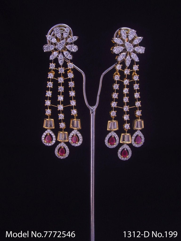 American Diamond Earrings - Amaara World