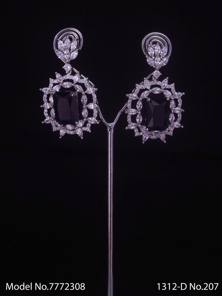 Real Zircon | Fashion AD Earrings - View A