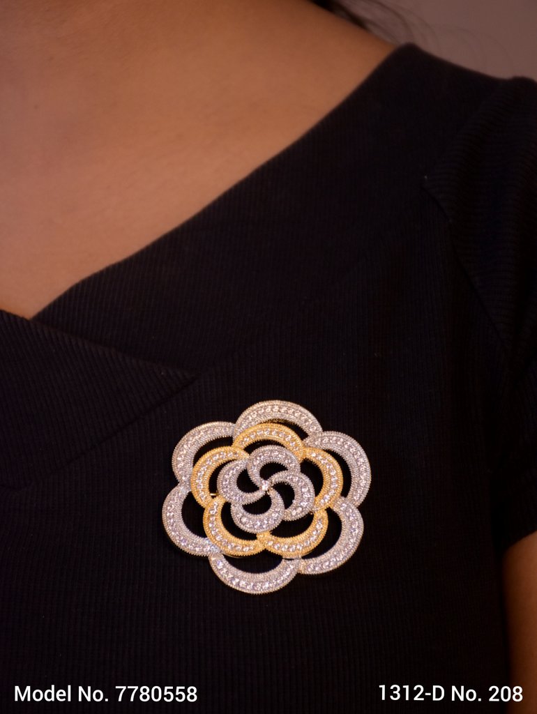 CZ Brooch - Style 1 - Amaara World
