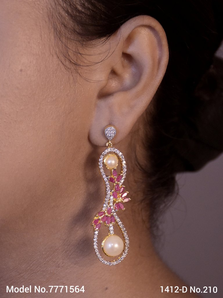 Diamond Replica Long Earrings - Amaara World