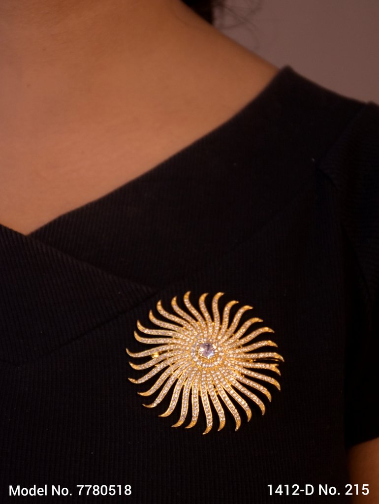 CZ Brooch - Style 3 - Amaara World