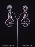 Cz Designer Long Earrings - Amaara World