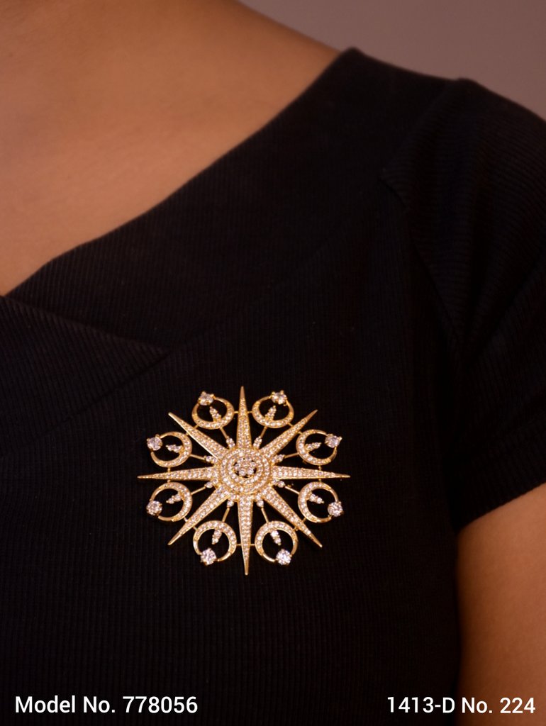 CZ Brooch - Style 2 - Amaara World