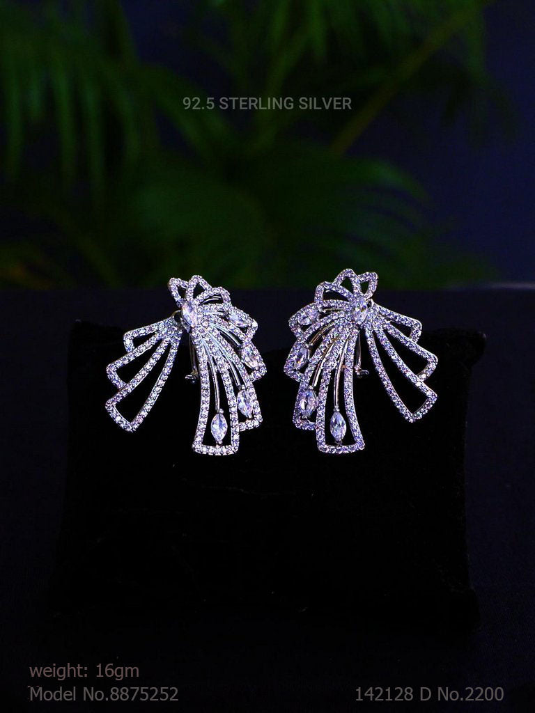 925 Sterling Silver Earrings - View A